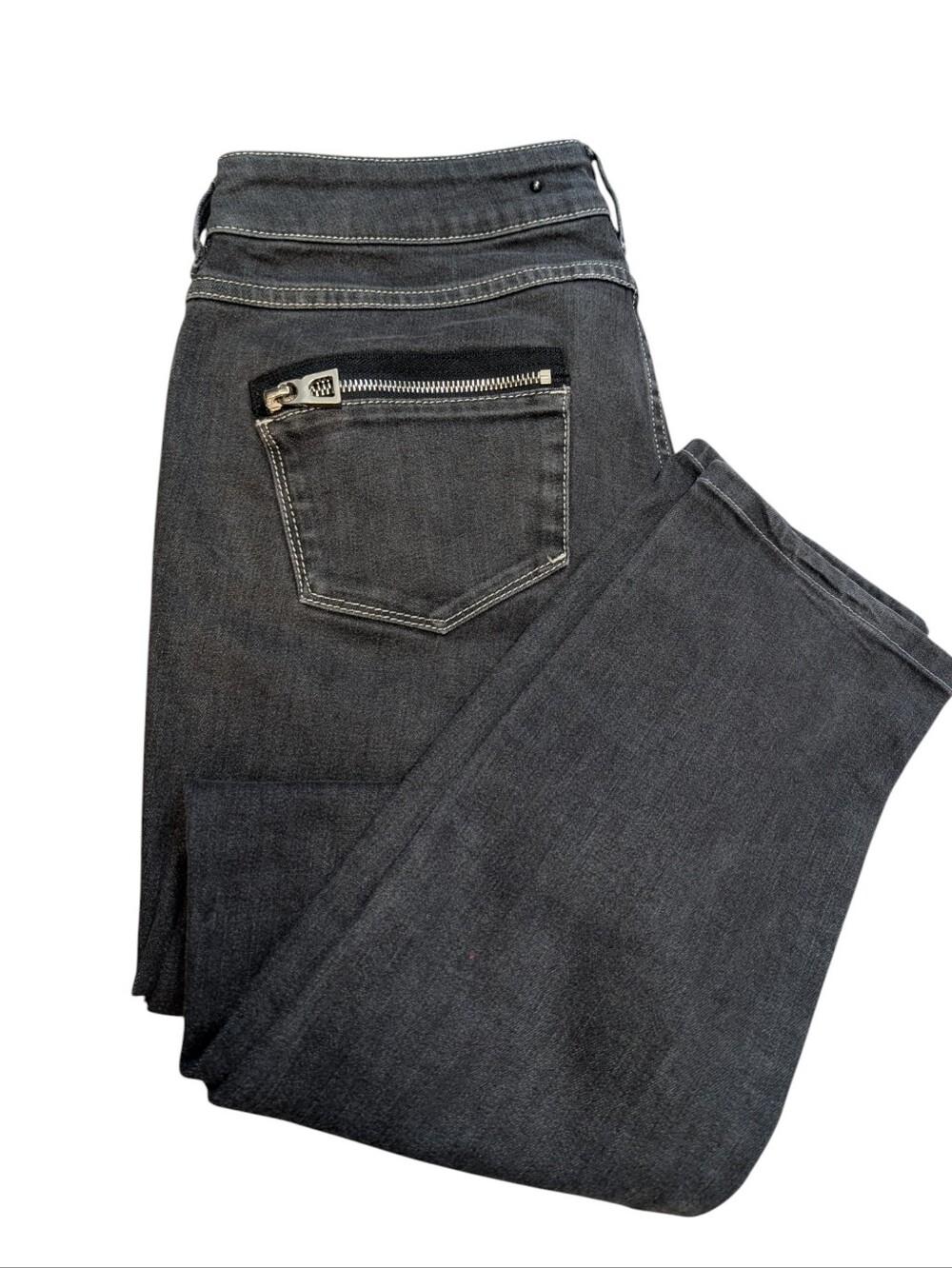Barbara Bui Gray Women's Jeans Size 30 Ankle Low Rise Zipper Pockets